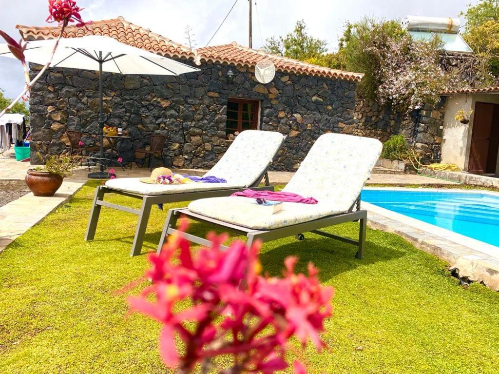 Climatized Pool Free Wifi Casa Rural Las Pareditas Tijarafe Εξωτερικό φωτογραφία